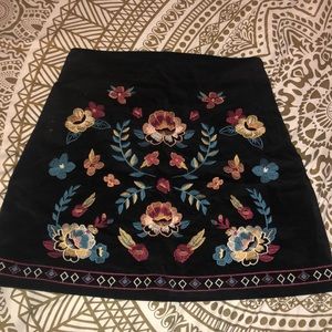 Polyester Skirt W/ Flower Design